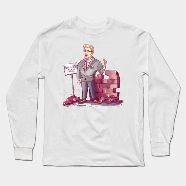 Adam Was Here Long Sleeve T-Shirt by tandelionillustration